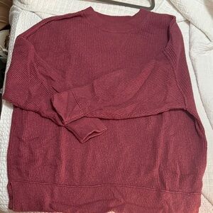 Aerie Mauve Oversized Crewneck Sweater